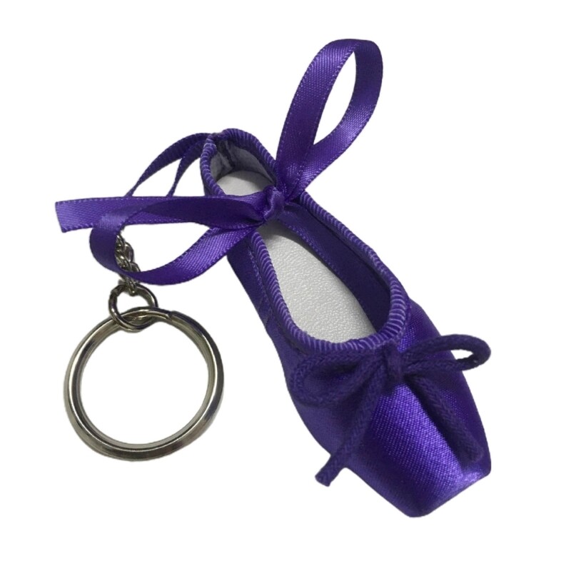 Lovely Ballet Shoe Keyring Stylish Pendant Keychains Ballet Shoe