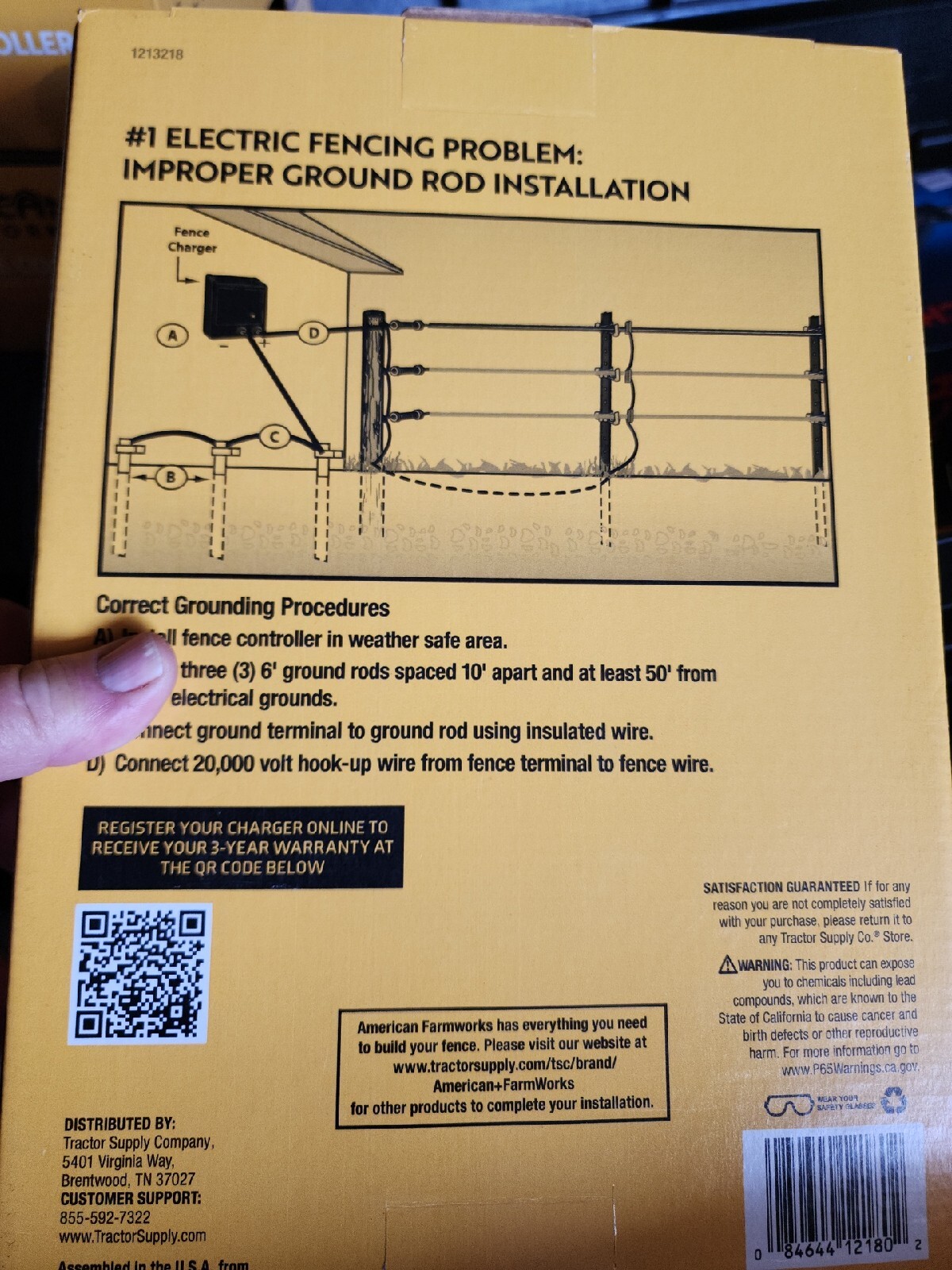 American Farm Works 30 Miles Electric Fence Controller BRAND NEW