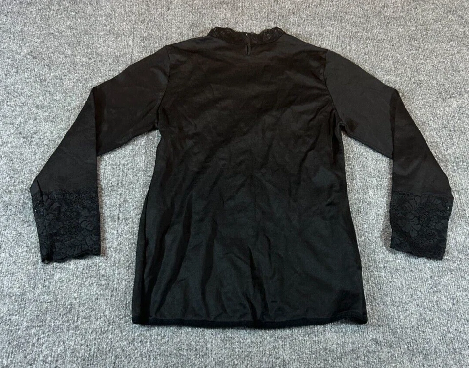 Camisa Wacoal Informal Diseño Encaje Negro Manga Larga Foto 2 de 4