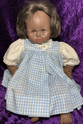 Vintage Madame Alexander Doll Pussy Cat Brunette AA 1977 Creepy Halloween Prop - Picture 20 of 20