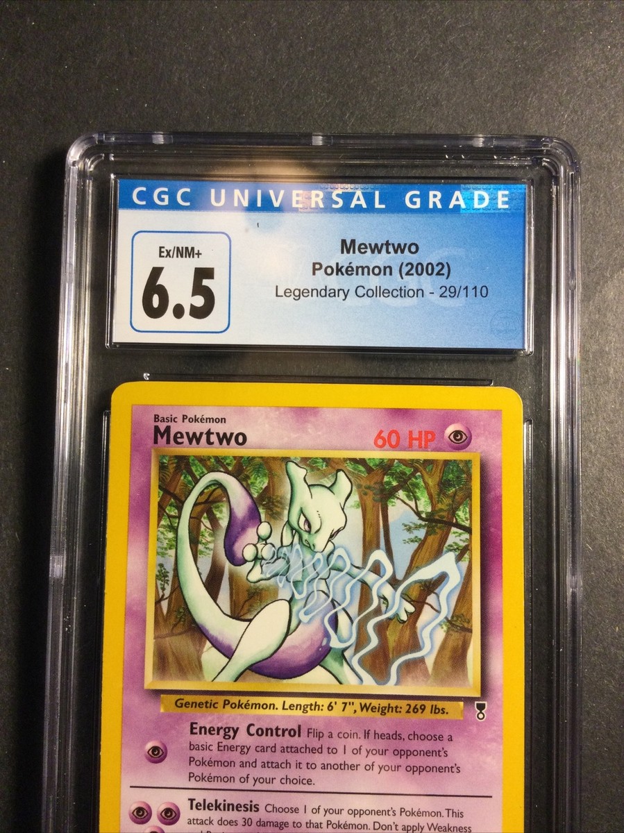 2002 Pokémon Legendary Collection Set Mewtwo 29 /110 CGC 6.5