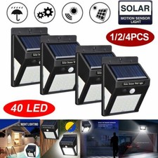 40 LED Solar Powered Motion Sensor Wall Lights Outdoor Security Lamp Waterproof