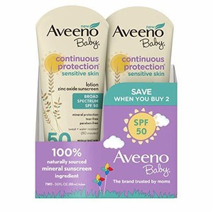 aveeno baby continuous protection sunscreen spf 50