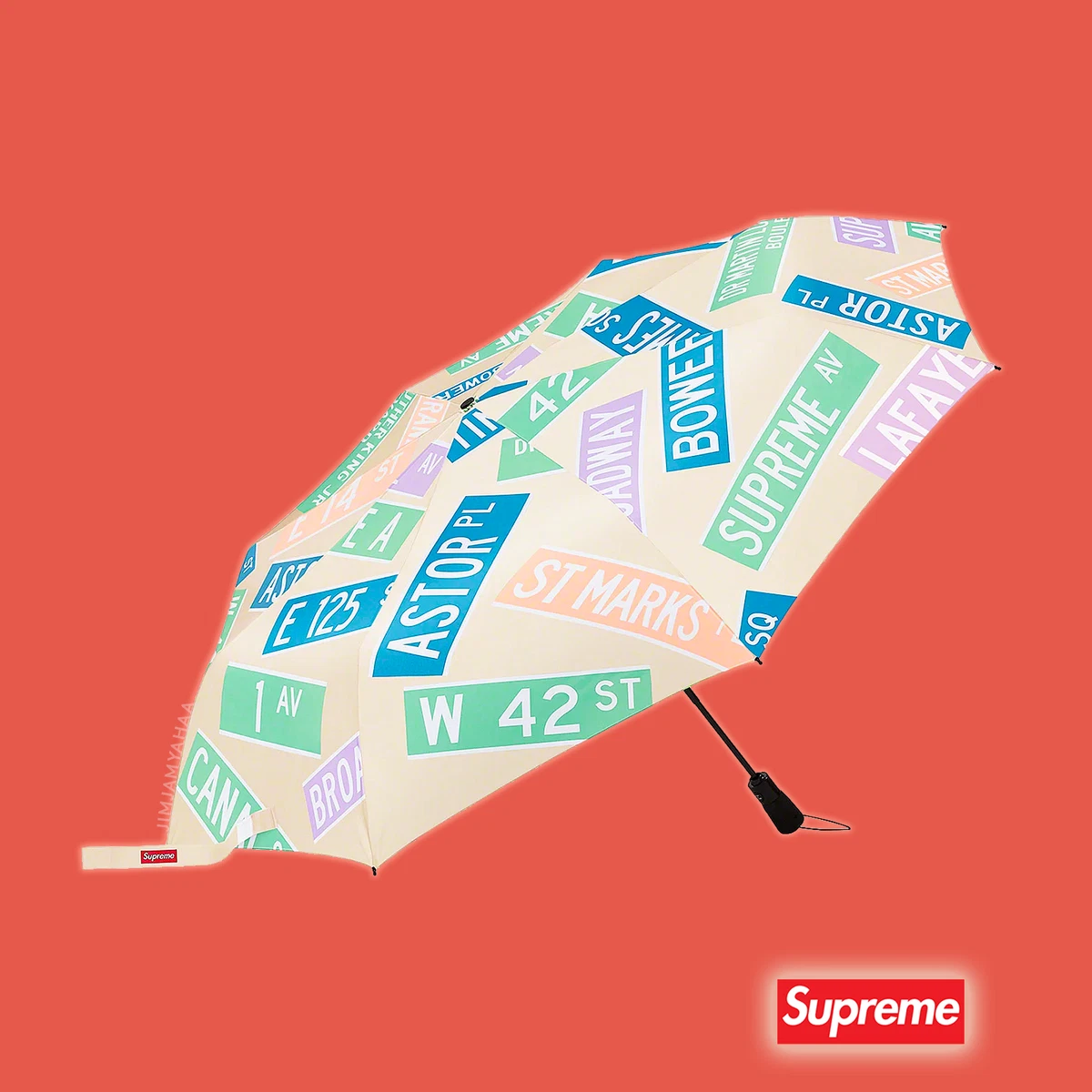 Supreme®/ShedRain® Street Signs Umbrella - Natural | Week 15 SS21 (Brand New DS)