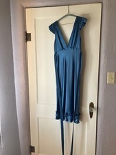Vera Wang midi blue cocktail dress size 8