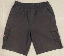 Quiksilver Boys Board Shorts XL 20 Blue Cargo Swim Trunks Elastic Waist Surf