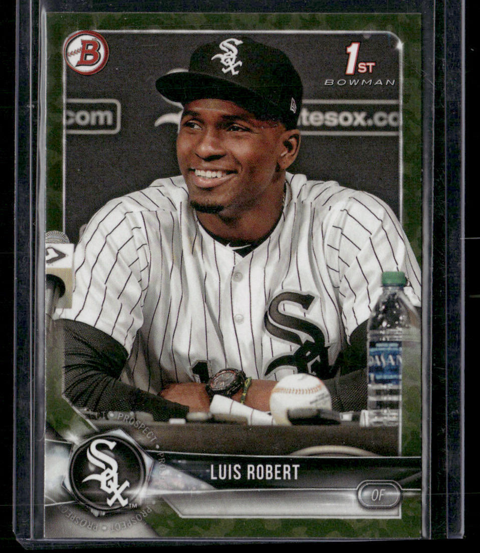 2018 Bowman #BP21 Luis Robert Prospects Camo | eBay