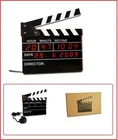 LOOK Digital Clapperboard Film Director Clock Wall Table Alarm Clock
