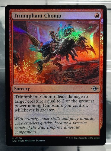 Magic - Triumphant Chomp - Uc/Foil/Hexerei - The lost Caverns of Ixalan - EN/NM - Bild 2 von 3