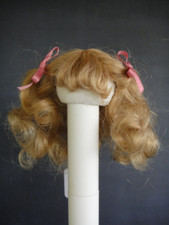 BLONDE PER&Uuml;CKE f&uuml;r Puppe Naturhaar Gr&ouml;&szlig;e 0 - 17,5 cm - 6,9" DOLL WIGS