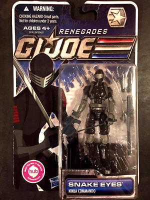 GI Joe Renegades Snake Eyes Ninja Commando Factory Sealed MOC 3.75