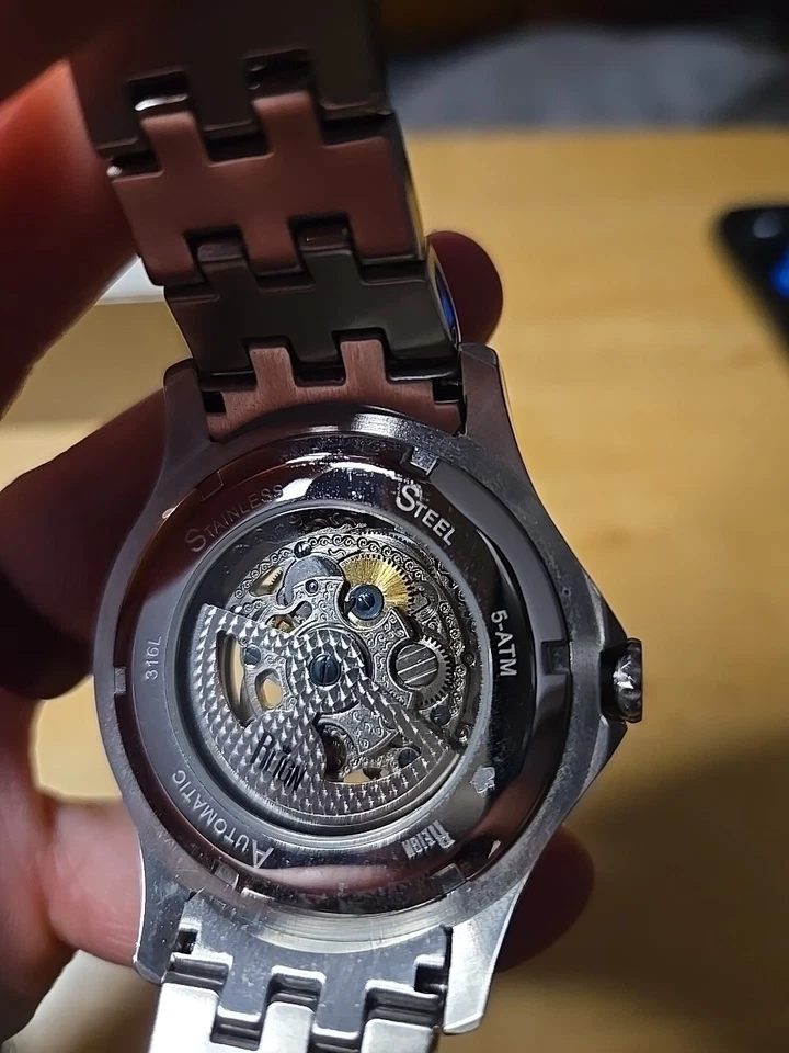 Reloj pulsera Reign Dantes automático con esfera esqueleto plateado para hombre RN4701 Foto 2 de 4