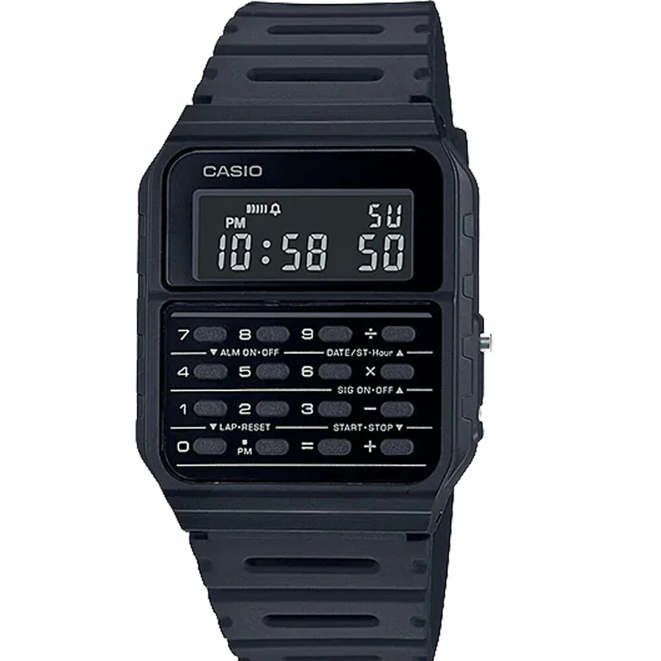 CASIO CALCULATOR WATCH CA53, CA-53, CA-53WB,CA53WF VINTAGE RETRO UNISEX DATABANK - image 2 of 4