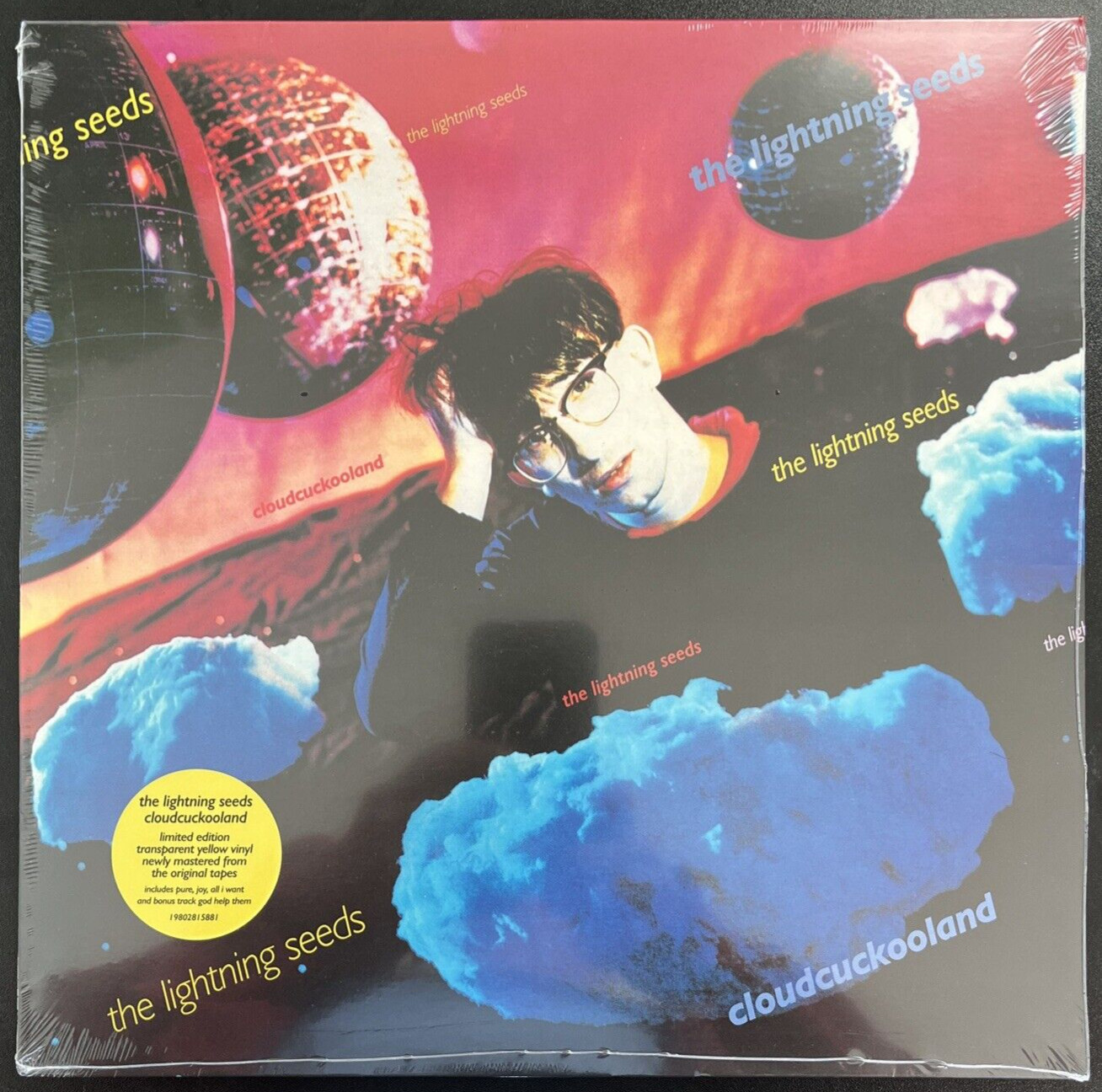 LIGHTNING SEEDS CLOUDCUCKOOLAND YELLOW VINYL LP ОГРАНИЧЕННЫЙ ИМПОРТ В ВЕЛИКОБРИТАНИЮ ЗАПЕЧАТАННОГО МОНЕТНОГО ДВОРА
