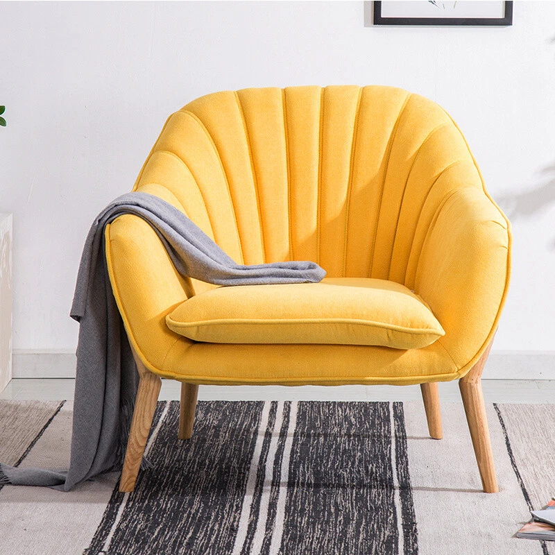 Yellow velvet 2024 tub chair
