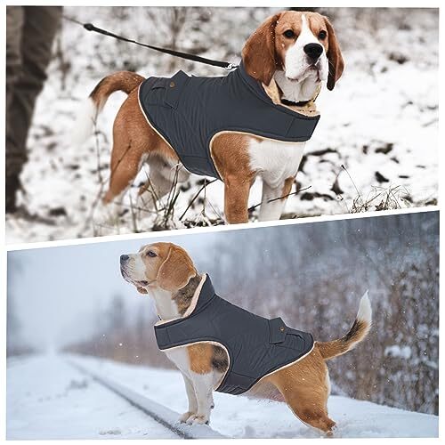 Winter-Hundepullover Mit Reflektorstreifen - Warme Jacke Für Kalte Tage