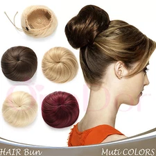 OneDor Synthetic Ballet Hair Bun Extension Donut Chignon Hairpiece for Ponytail