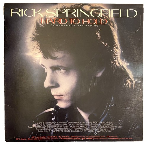Rick Springfield Hard To Hold Soundtrack Recording 1984 RCA