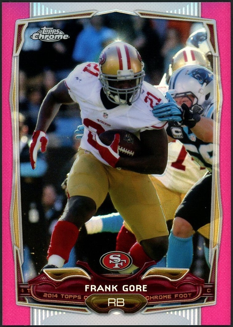 2014 Topps Chrome - Frank Gore #1 BCA Pink Refractor /399