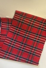 Decor Table Runner Red Plaid 70  X 14  