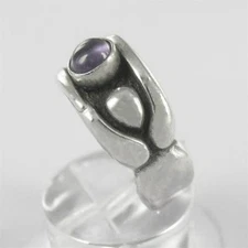 Spirit Healer Band Ring 0.925 Sterling Silver W Gemstone Choice Made in the USA