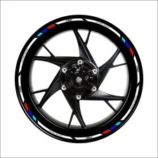 MOTO REFLECTANTE LLANTA RAYAS RUEDA CALCOMANÍAS CINTA COCHE PEGATINAS BICICLETA SUV 17" 18