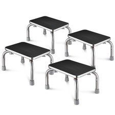 Medical Steel Step Stool Set of 4 Anti-Slip Platform Footstool for Seniors Kids
