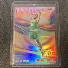 Jayson Tatum 2023-24 Panini Hoops Premium Stock Prizm Anti Gravity Card #6