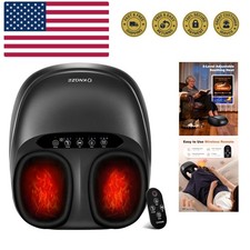 Foot Massager Machine with Heat, Shiatsu Deep Kneading Foot Massager with Rem...
