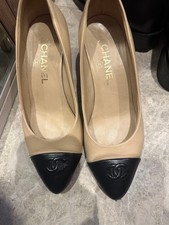 Chanel shoes Pump pre-owned formal good condition women beige limited from japan