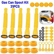 5X Gas Can Spout Nozzle Vent kit Replacement for Plastic Gas Cans Old Style Caps