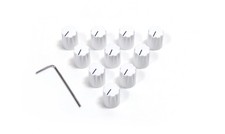 NEW 10pcs Set of White Potentiometer Knob Caps for Moog Werkstatt-01  Key Caps