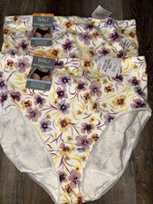 Bali  2-Pair Womens Brief Underwear Panties Cotton Blend Breathable  L/7