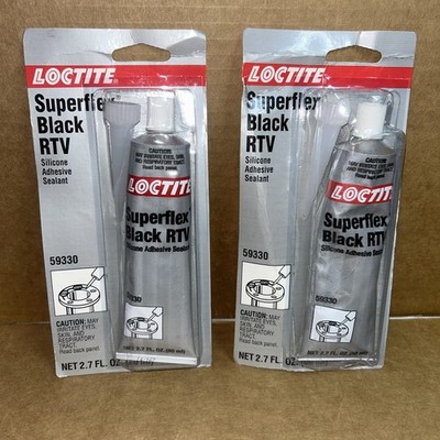 (1)  Loctite 59330 Superflex Silicone Sealant - Black Acetoxy Silicone ￼