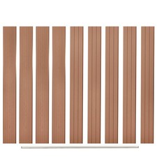 Replacement Fence Boards Outdoor Garden Replacement Panel 9 pcs WPC vidaXL