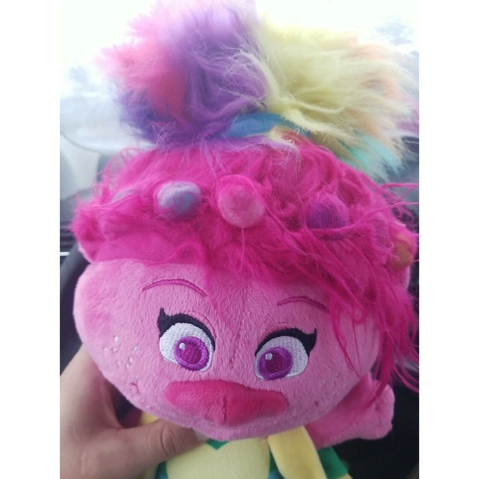 Peluche de amapola Dreamworks Trolls World Tour tamaño mediano ¡muy limpio y raro! Foto 2 de 4