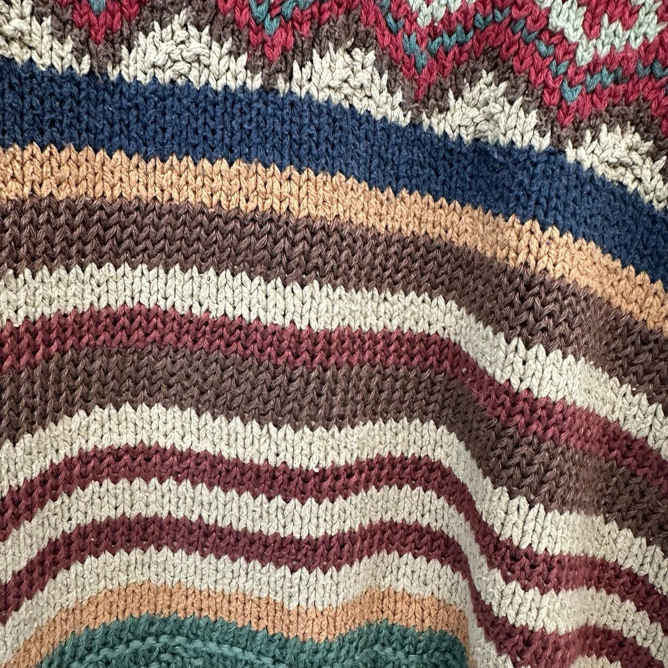 Suéter De Colección Polo Ralph Lauren Para Hombres Tejido a Mano Lino Seda Suroeste Azteca L LEER Foto 4 de 4