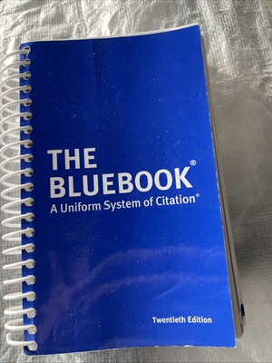 #ad The Bluebook : A Uniform System of Citation Twentieth Edition $4.50