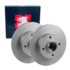 2x JP GROUP BREMSSCHEIBEN Ø249mm VOLL HINTEN passend für CITROËN C3 C4 DS3 DS