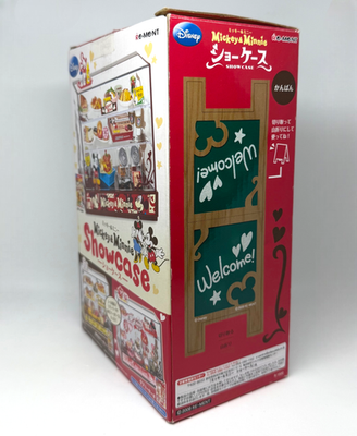 Re-Ment Disney Mickey & Minnie Showcase Display Case with Stickers