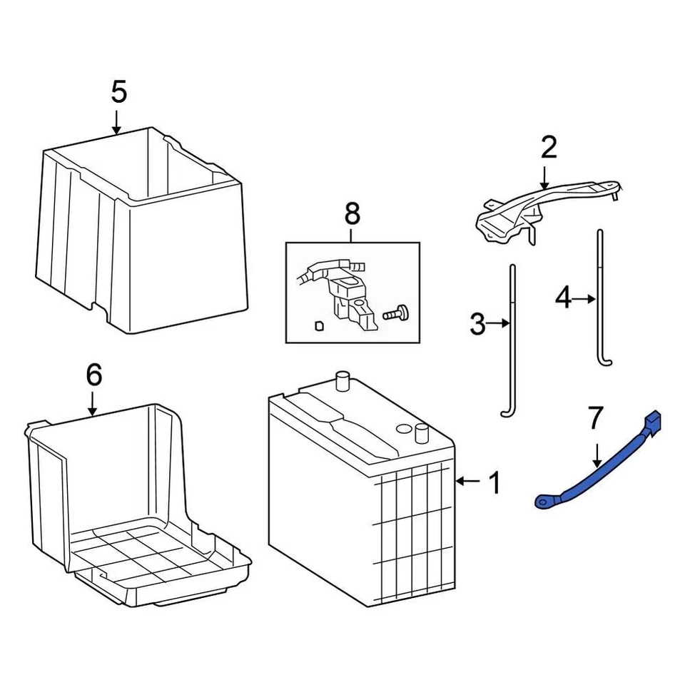 For Honda Accord 2008-2012 Honda 32600TA0A00 Battery Cable Foto 2 de 4