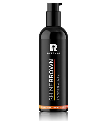 Shine Brown Tanning Oil 5.07 Fl Oz, XXL Tan Accelerator for Outdoor Sun or Indoo