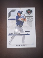2025 Panini Prospect Edition Green Foil Mike Boeve #7 Milwaukee Brewers