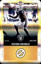 2025 Uno Elite Core Foil Yellow - Divine Deablo Las Vegas Raiders #045