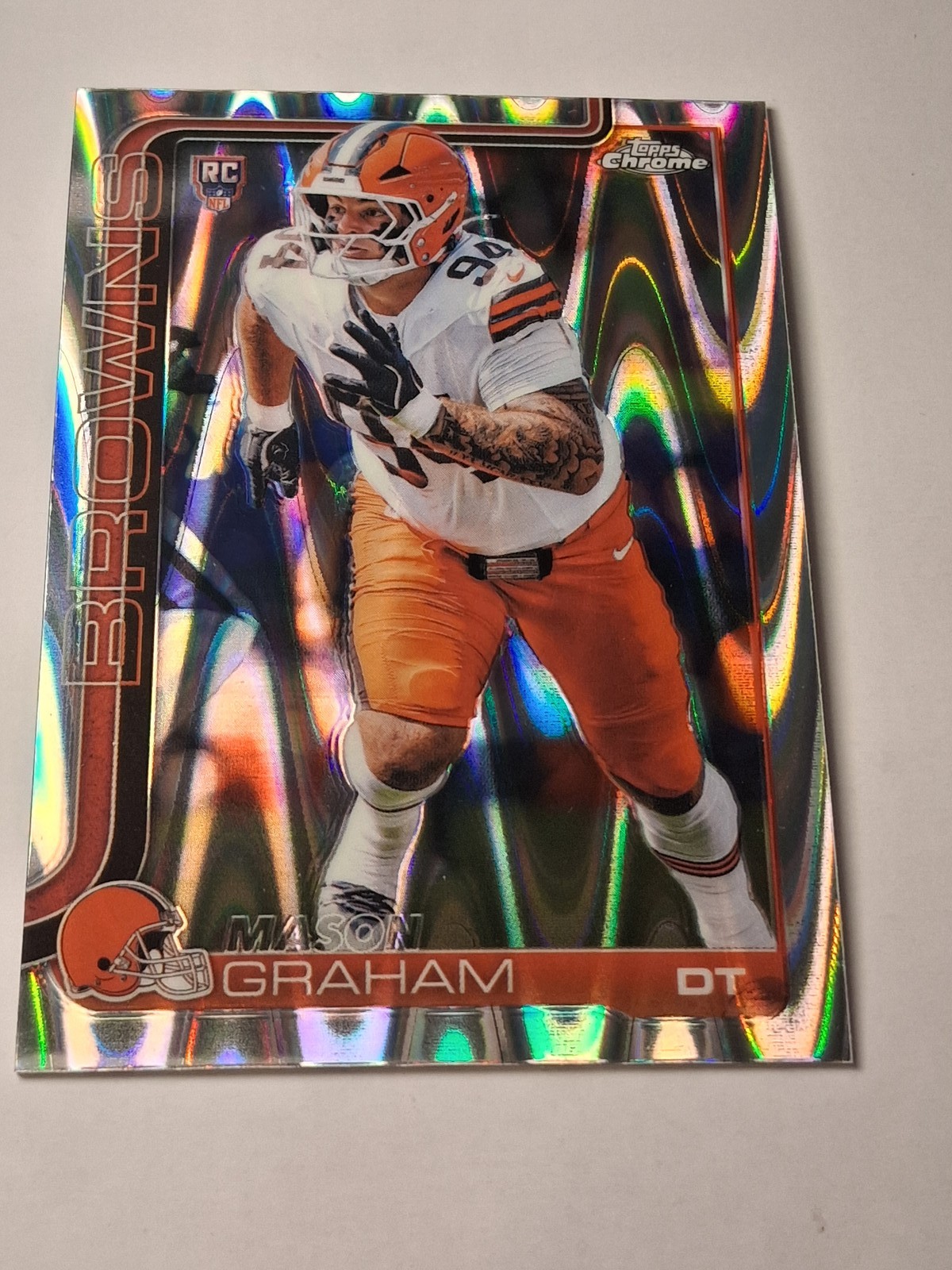 2025 Topps Chrome #302 Mason Graham Ray Wave Refractor