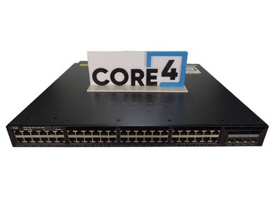 CISCO WS-C3650-48PQ-S Catalyst 3650 48 Port PoE 4x10G Uplink IP Base Switch