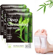 30 Pads Deep Cleansing Foot Pads for Better Sleep, Natural Bamboo Foot Patch
