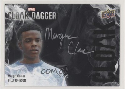 2021 Upper Deck Marvel Cloak & Dagger Marqus Clae as Billy Johnson Auto 0gu
