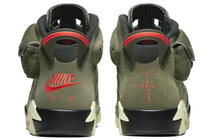 Size 8.5 - Jordan 6 Retro x Travis Scott Mid Olive for sale online