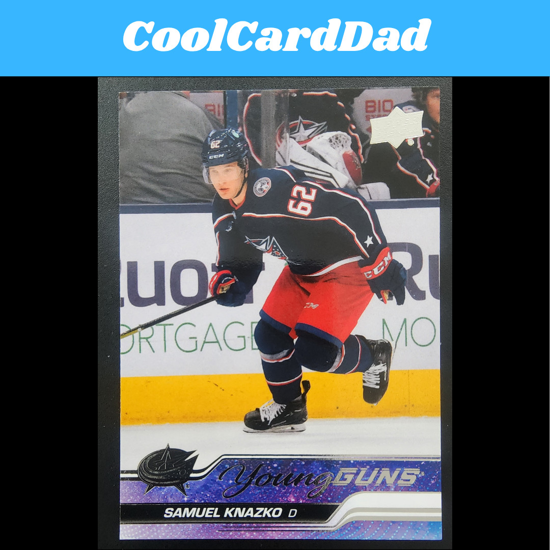 2023-24 Upper Deck Series 2 Young Guns Samuel Knazko Columbus Blue Jackets #483